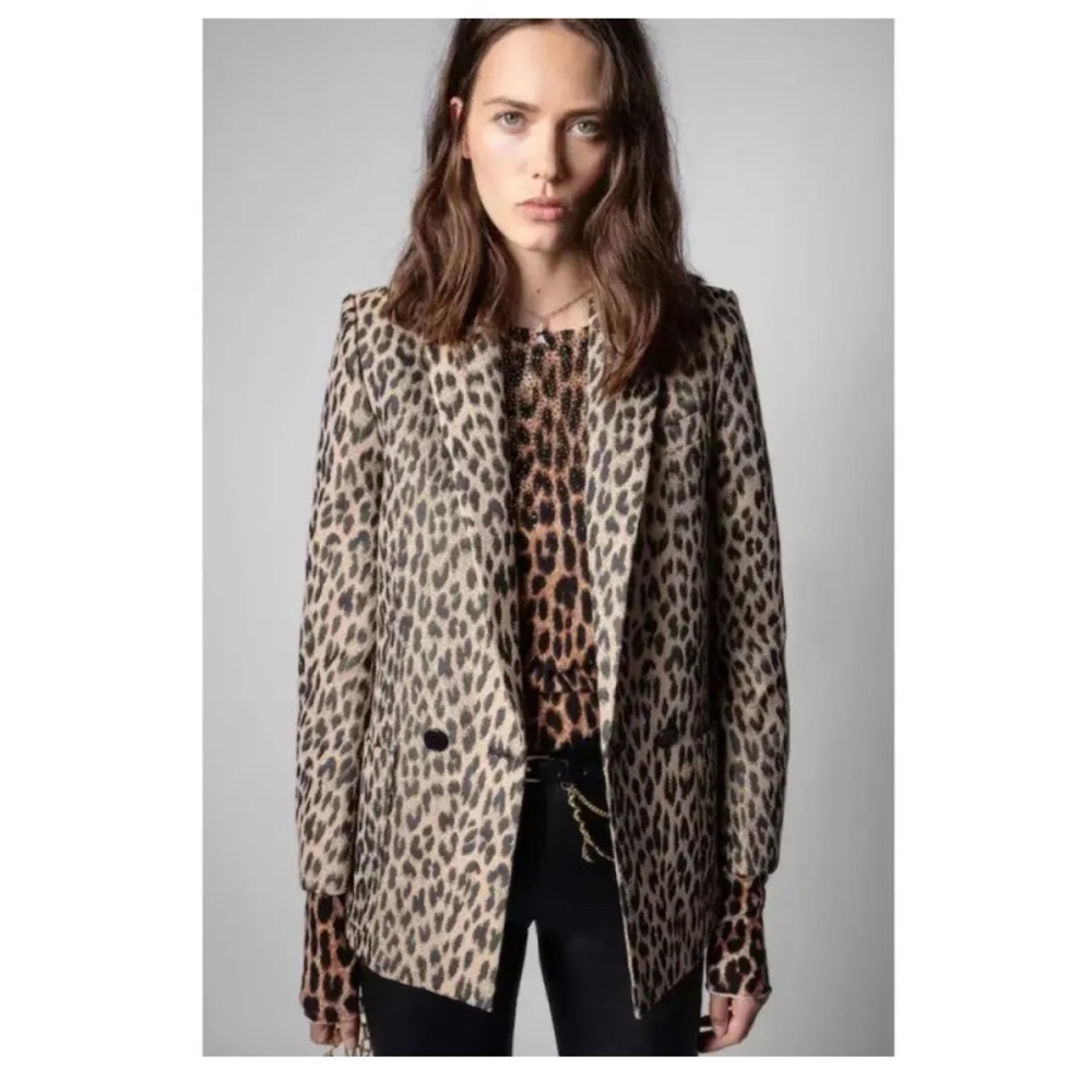 Zadig & Voltaire Animal Print Blazer - Picture 10 of 10
